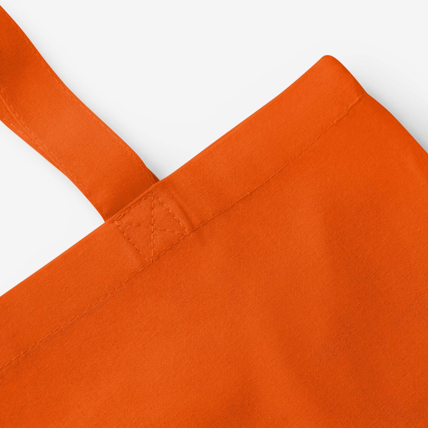 Orange tote bag with Cheburashka. Details